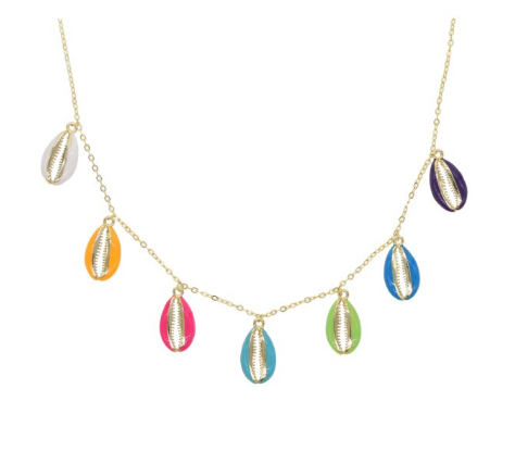 Multi Color Shell Necklace