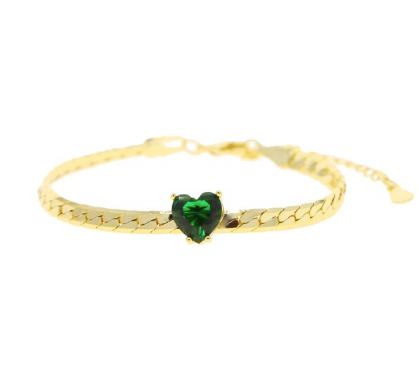 Heart Green Bracelet