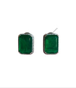 Big Emerald Cut Earrings